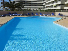 Appartement confortable à Canet-en-Roussillon, 24 m², piscine partagée